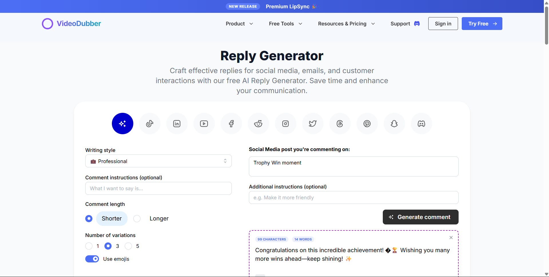 AI Antwortgenerator - Ihre Abkürzung zu perfekten E -Mails, Chats und Kommentaren Medien 4