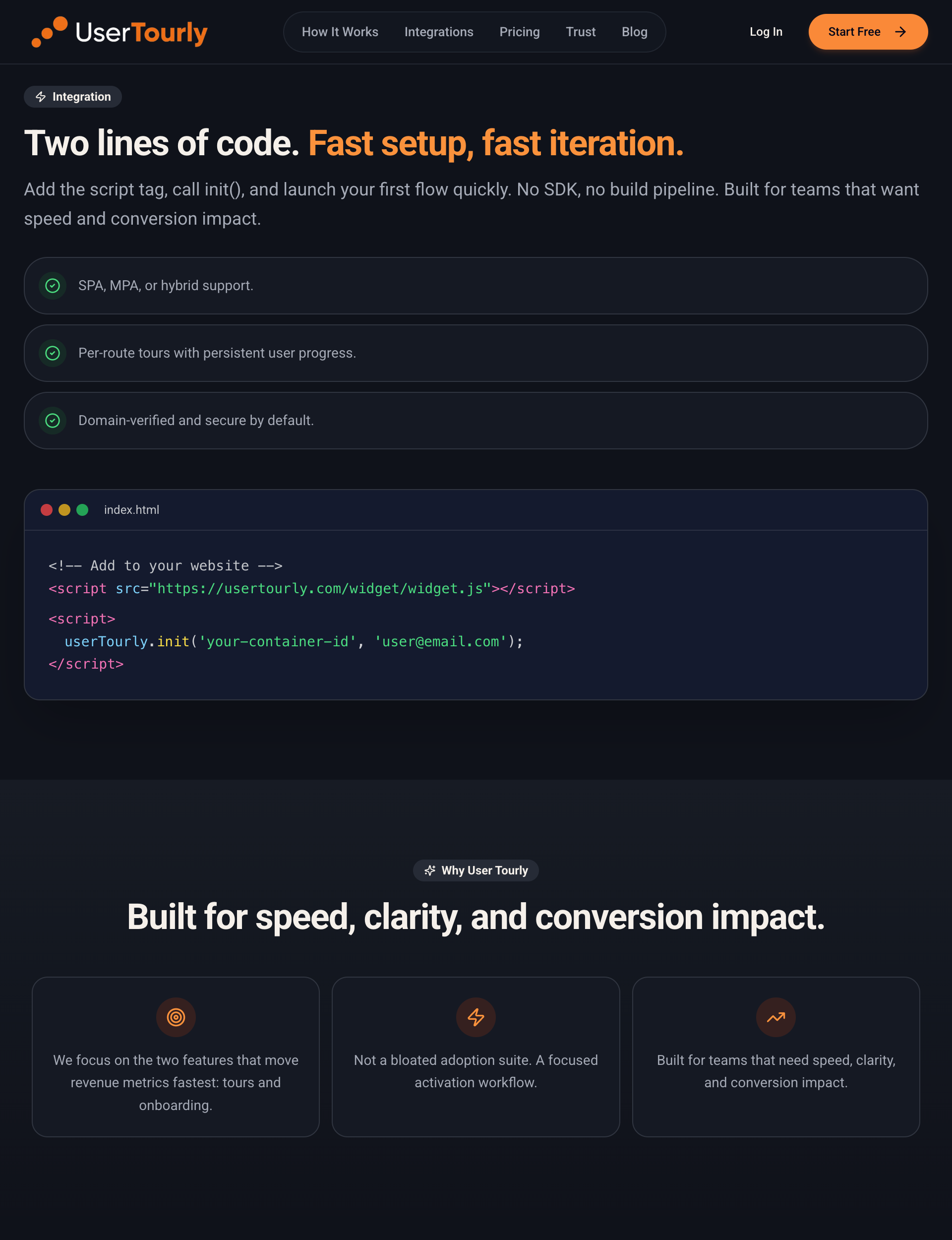 User Tourly - Screenshot 2 showing product features and functionality