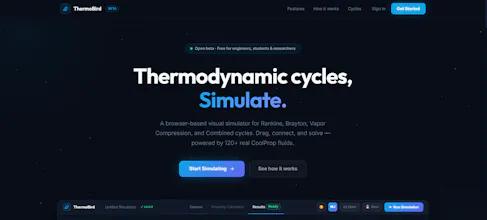 `ThermoBird — Thermodynamic Platform gallery image