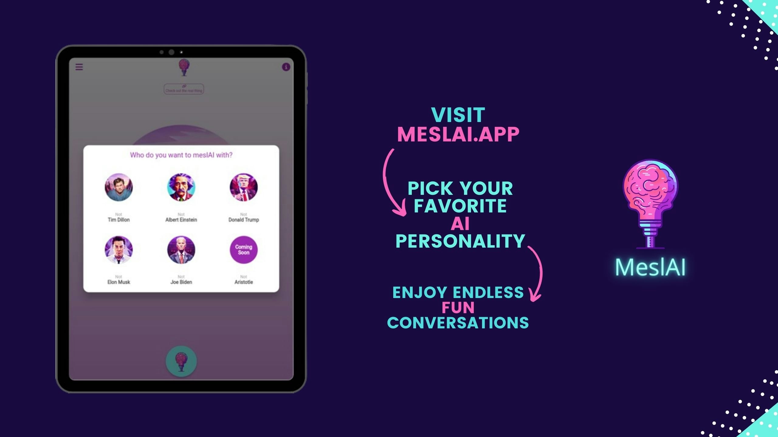 Meslas - Voice Call AI -Klone einer Persönlichkeit Medien 3