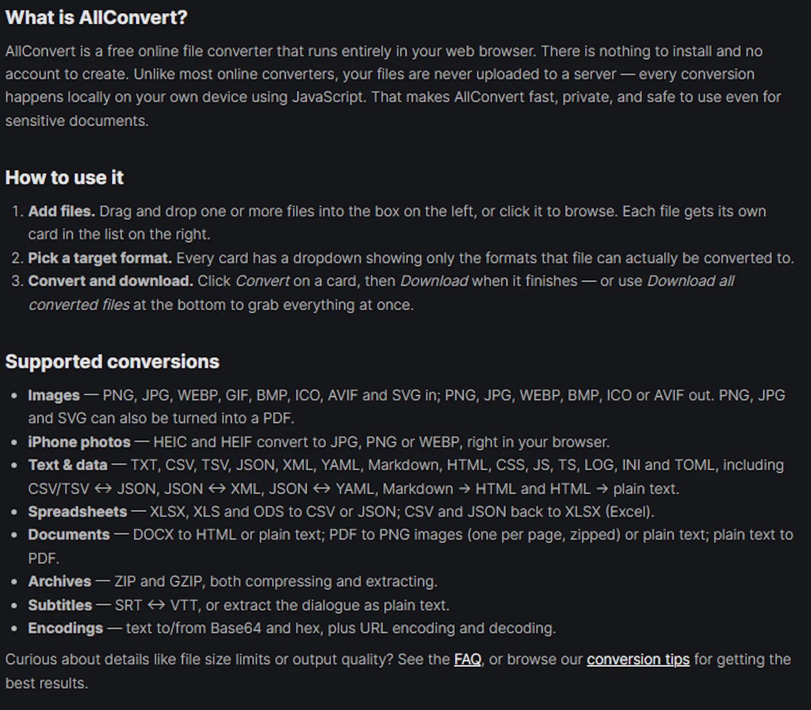 AllConvert — Free Online File Converter screenshot 2