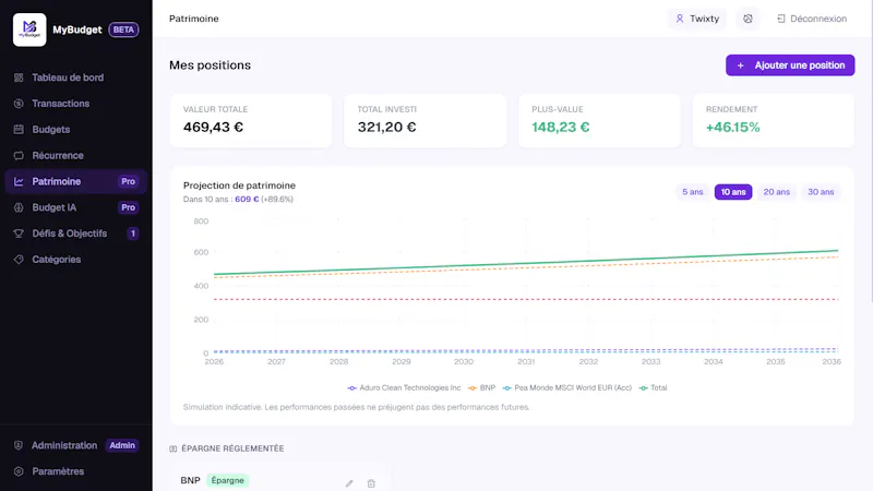 MyBudget screenshot 2