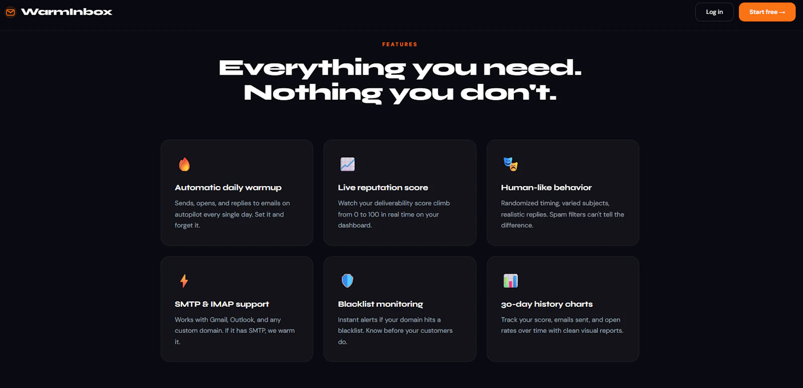 WarmInbox — Email Warmup screenshot 1