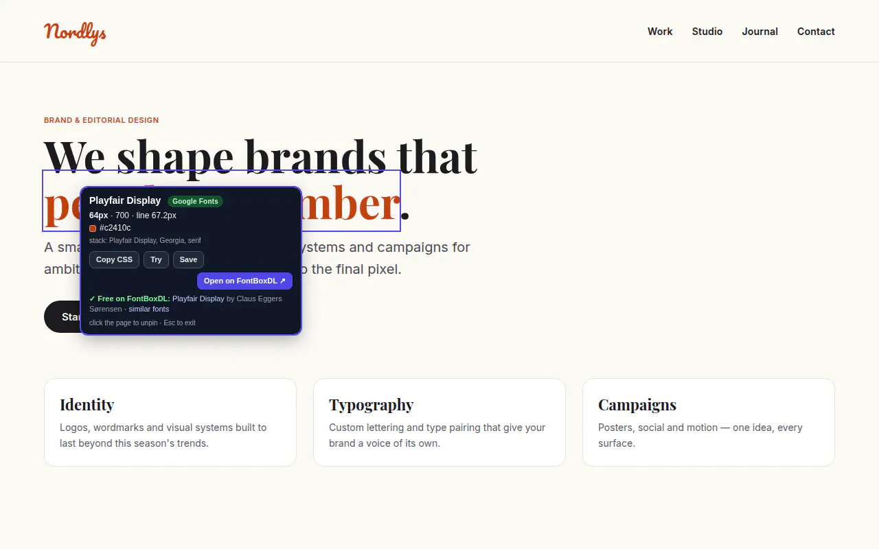 FontBoxDL Font Finder gallery image