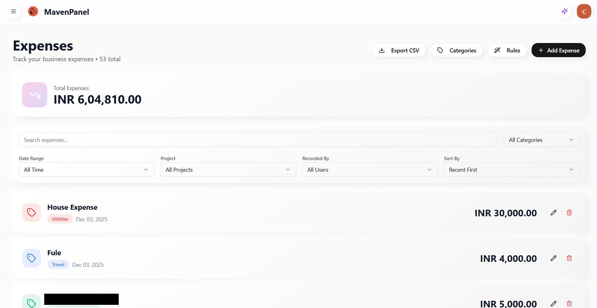 MavenPanel gallery image