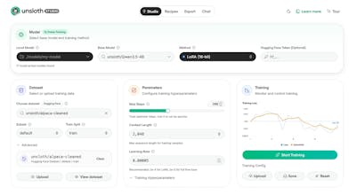 Unsloth Studio gallery image