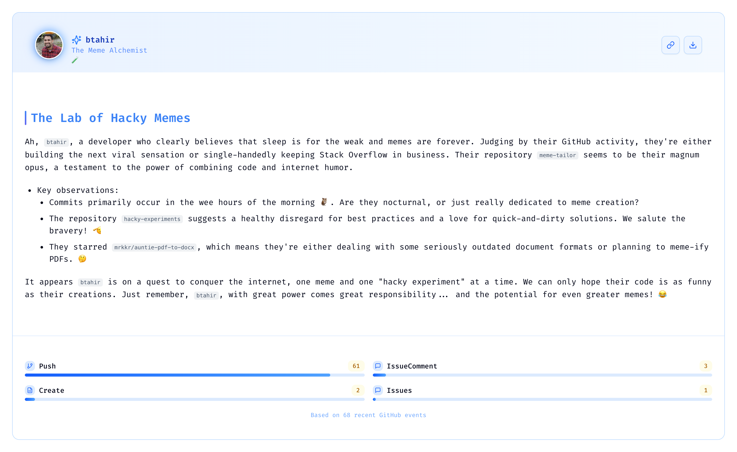Github Dedektifi - Github kullanıcısının neler yaptığını araştırın medya 3