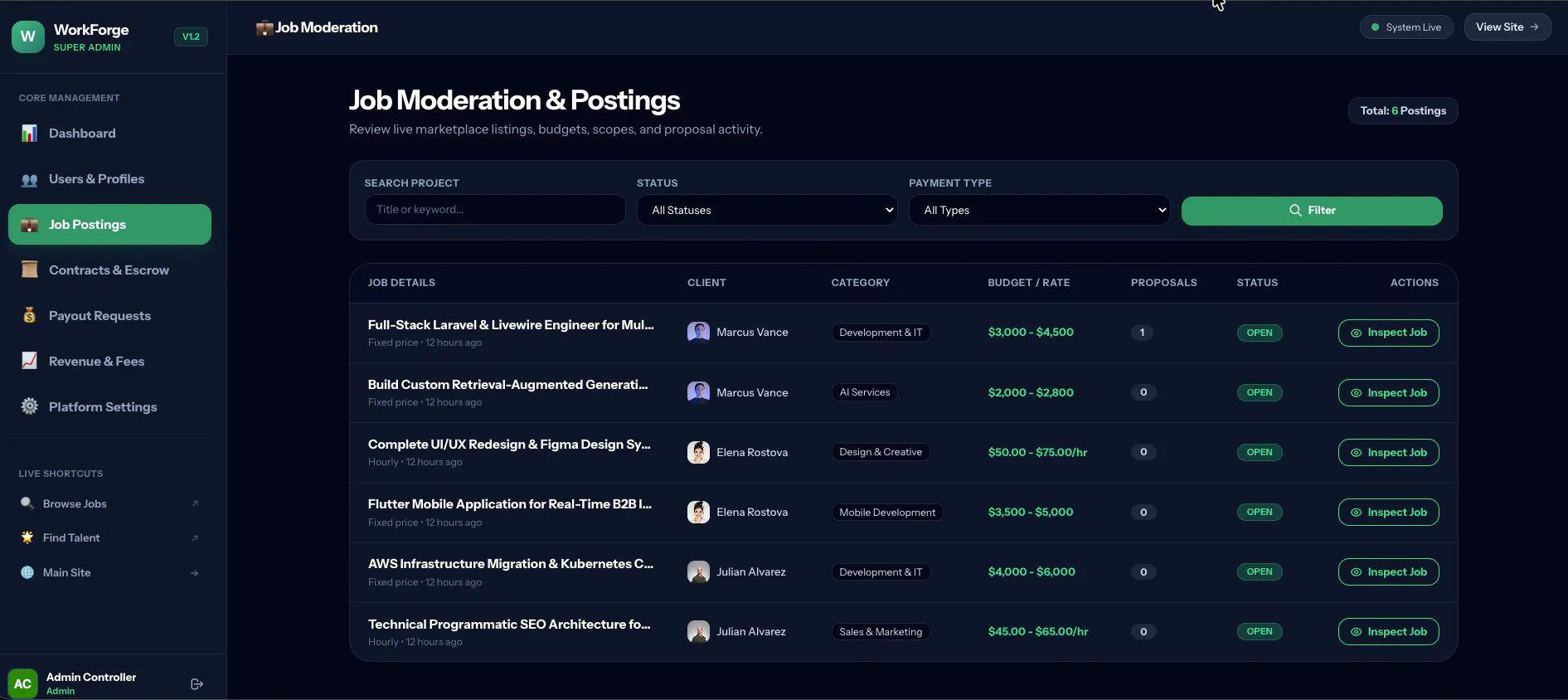 WorkForge — Upwork Clone Source Code gallery image