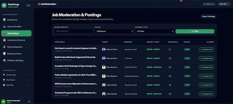 WorkForge — Upwork Clone Source Code screenshot 6