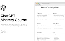 ChatGPT Mastery Course media 1