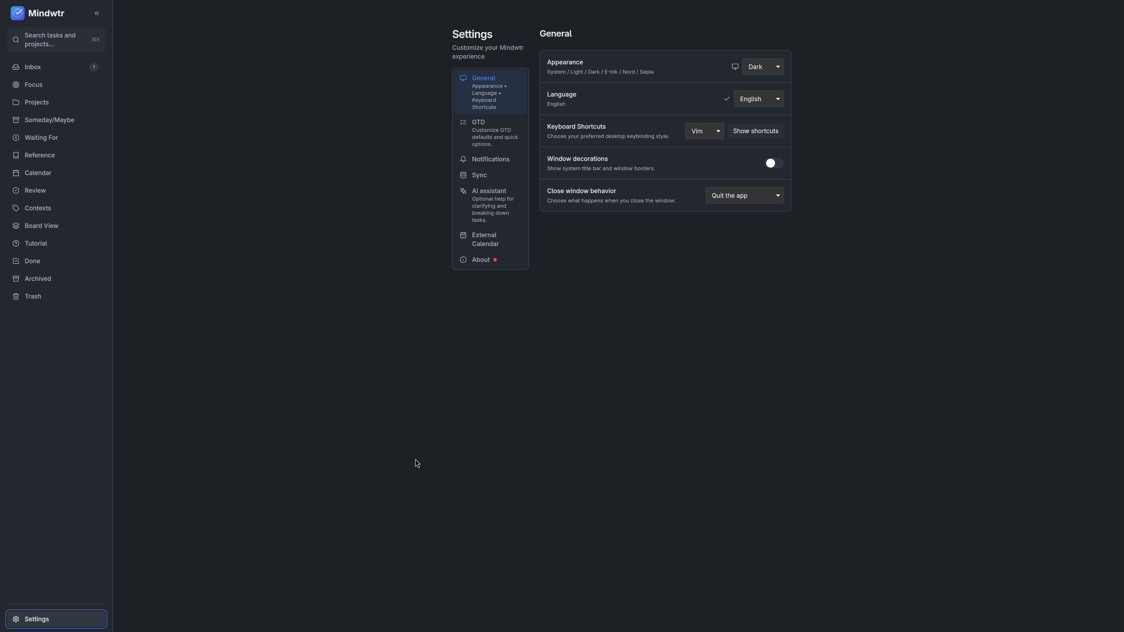 Mindwtr gallery image