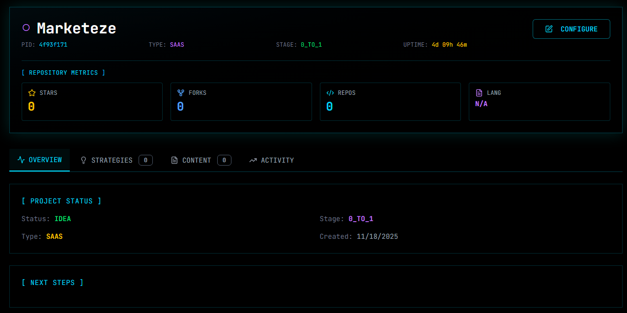 Marketeze Indie Hackers - Screenshot 4 showing product features and functionality
