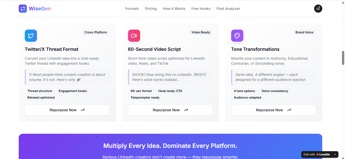 WiseGen gallery image