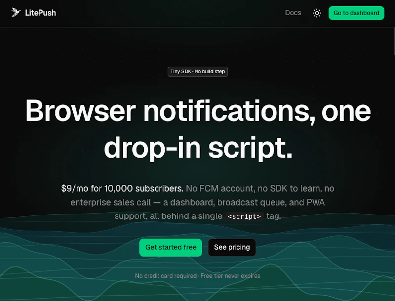 LitePush screenshot 2