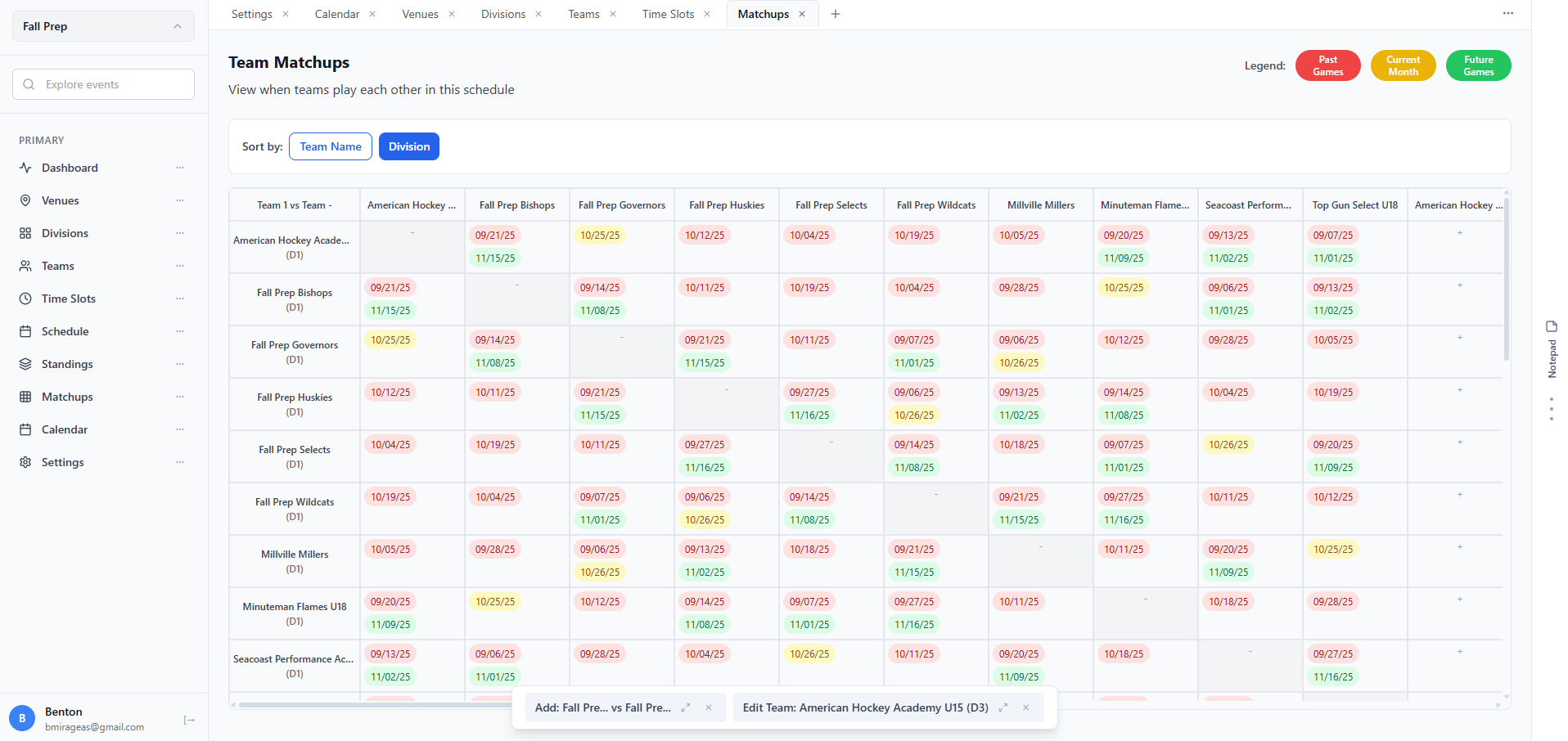 MySportScheduling gallery image