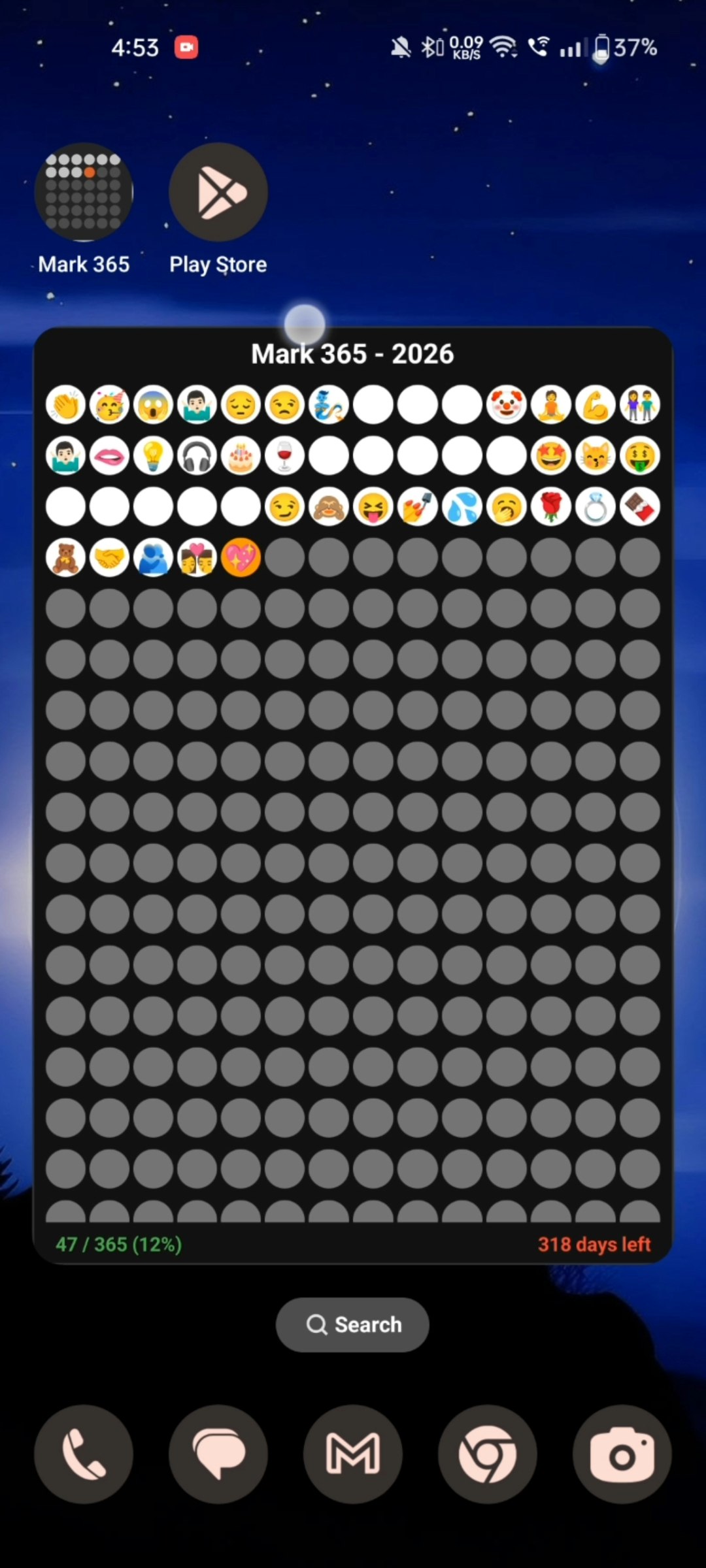 Mark 365 The Life Calendar - Screenshot 2 showing product features and functionality