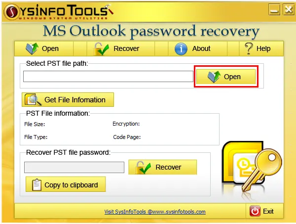 Outlook PST Password Remover - Remove Password from the Encrypted PST files. media 2