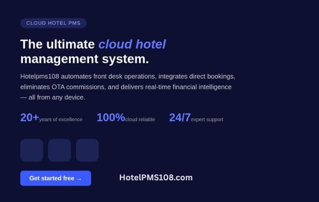 Hotelpms108 - Cloud Hotel PMS gallery image