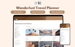 Wanderlust Travel Planner media 2