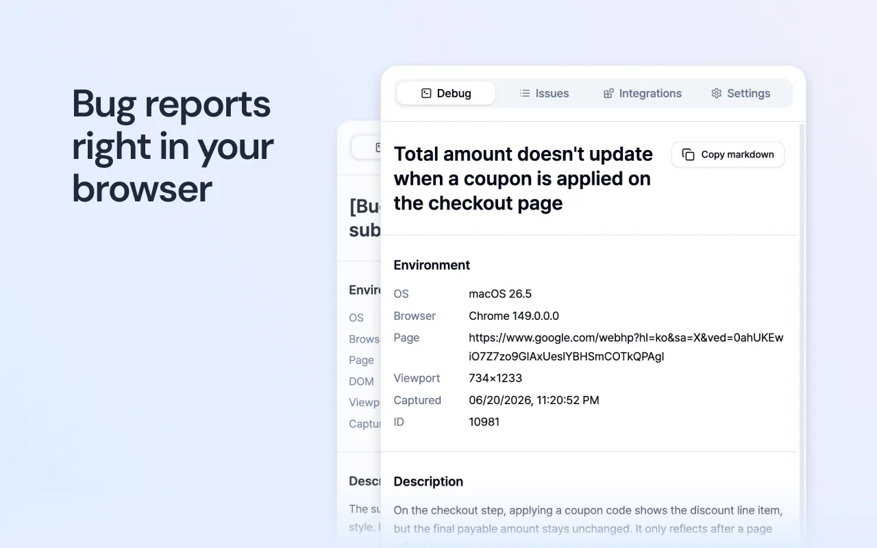 startuptile BugShot-Discover fix capture and report bugs in one shot