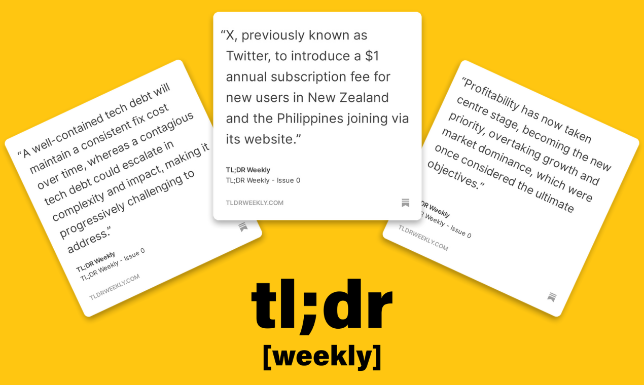 TL; DR Weekly media 1