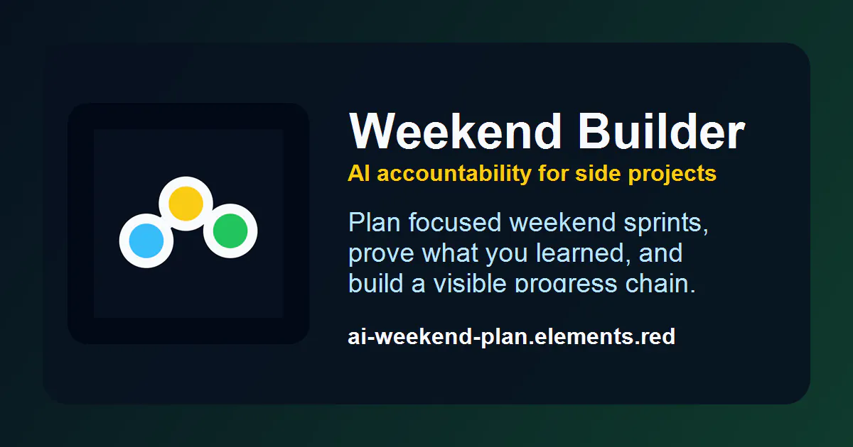 AI Weekend Plan gallery image