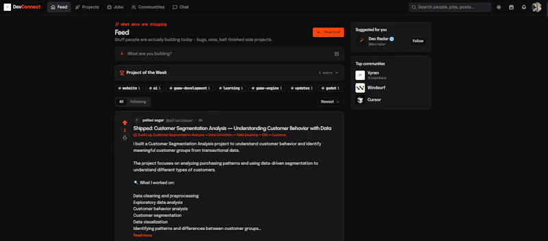 DevConnect screenshot 1