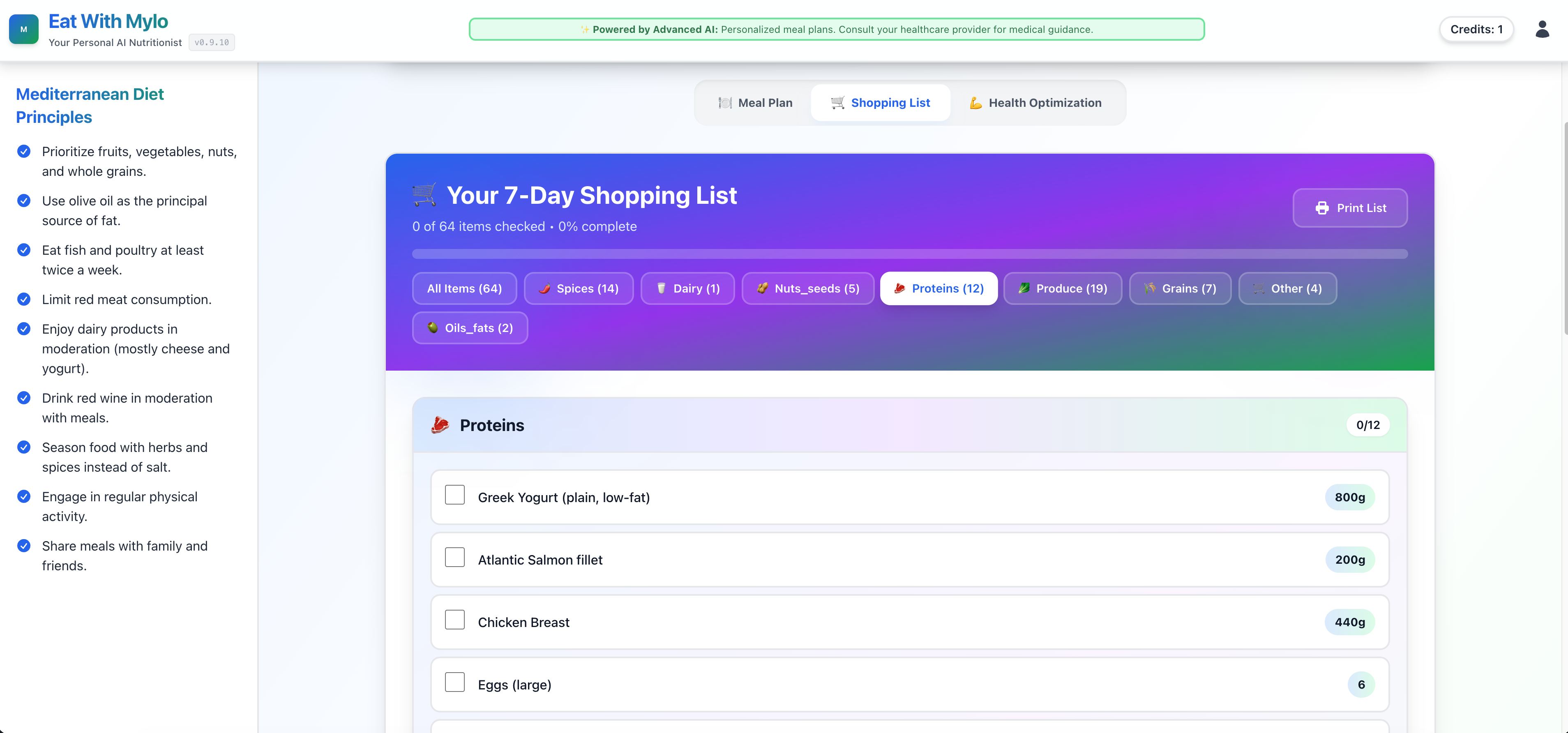 Mylo – Multi-Agent AI Nutrition Coach - Screenshot 5 preview