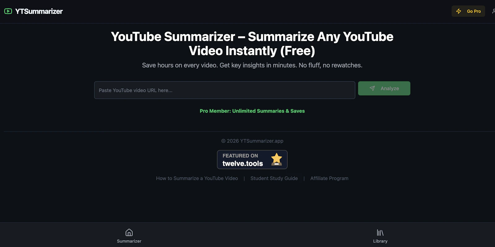 YTsummarizer 2.0  screenshot 2