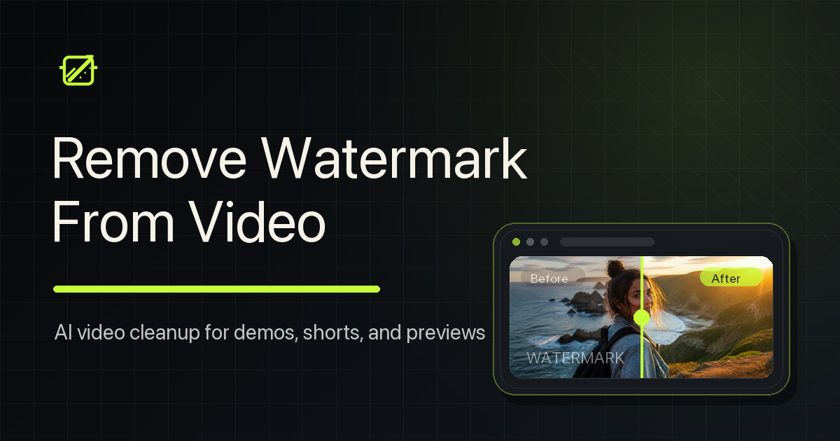 Remove Watermark from Video gallery image