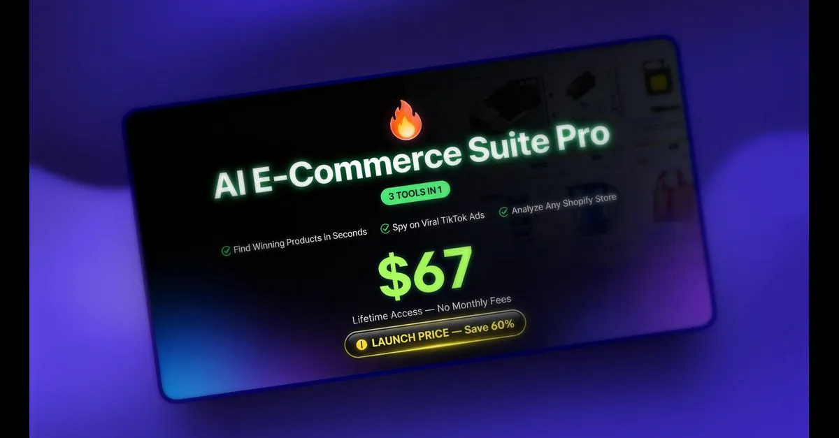 AI E-Commerce Suite Pro のプロダクトバナー