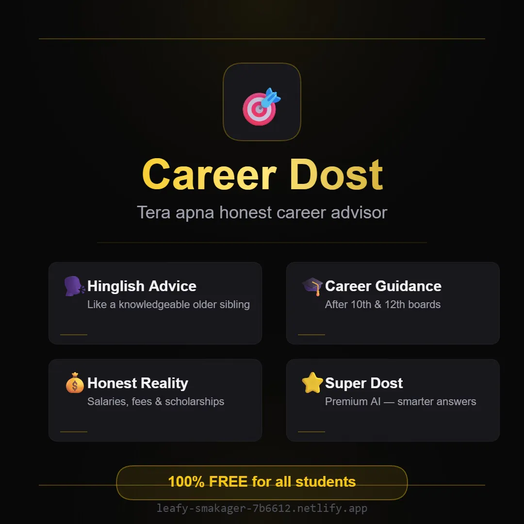 Career Dost 제품 배너