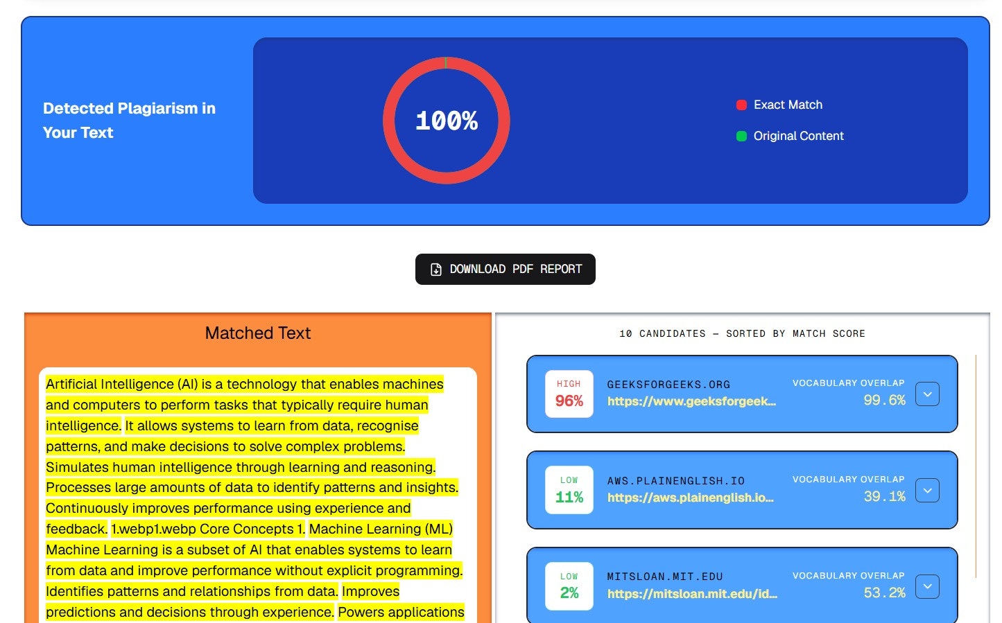 PlagScanPro - Free plagiarism Checker gallery image