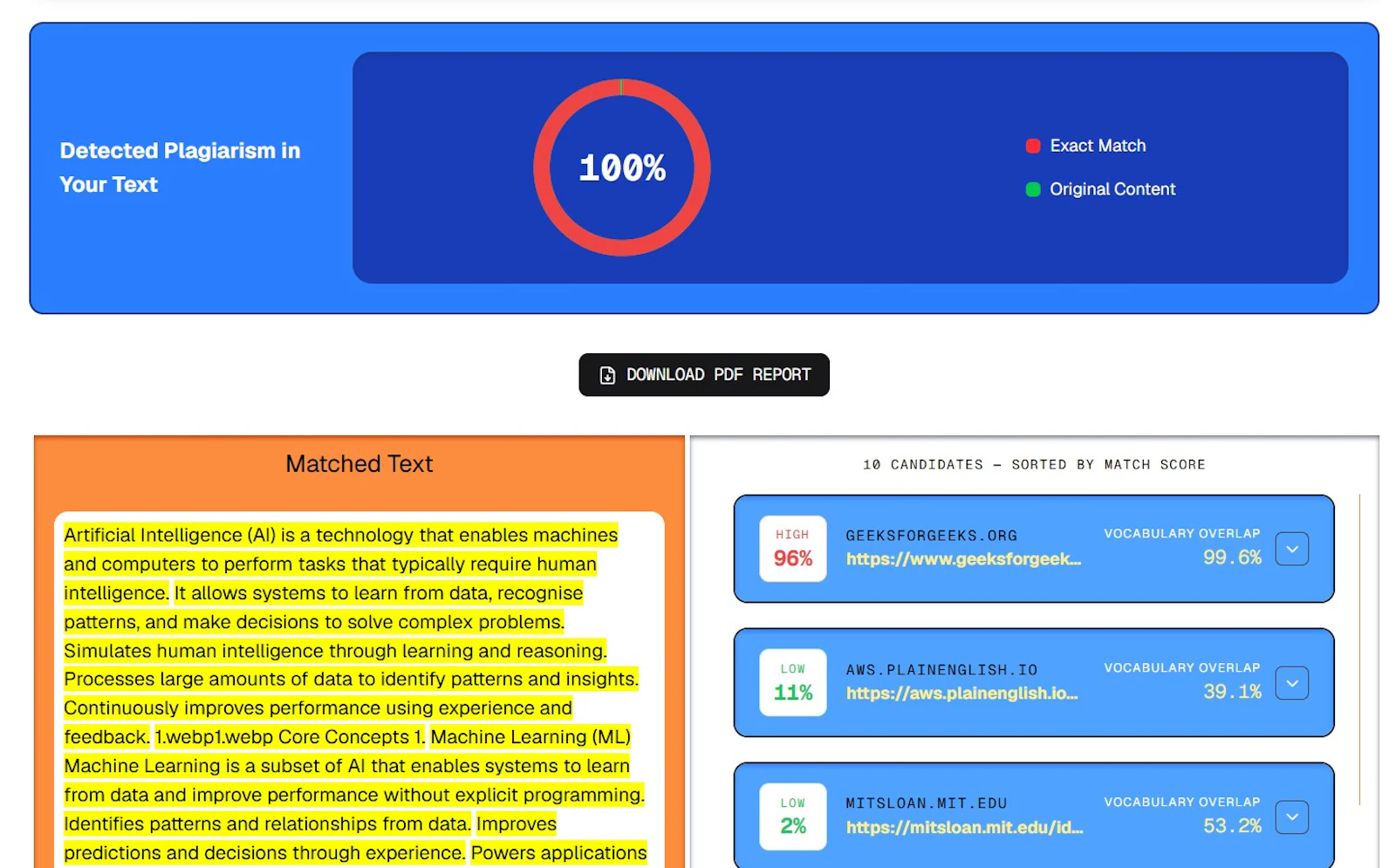 PlagScanPro - Free plagiarism Checker screenshot 2