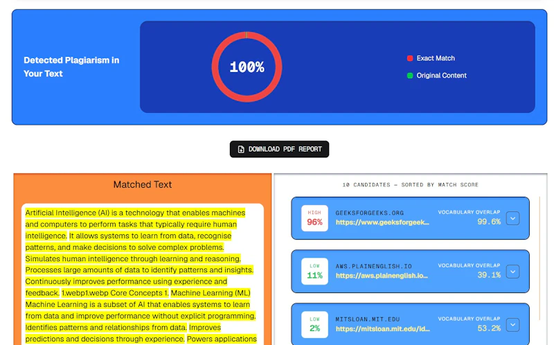 PlagScanPro - Free plagiarism Checker screenshot 2
