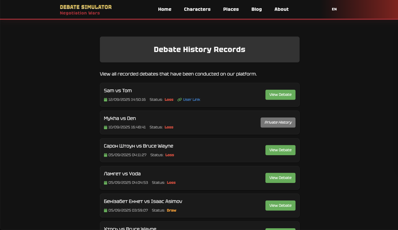 Debates Simulator | PVP Mode gallery image