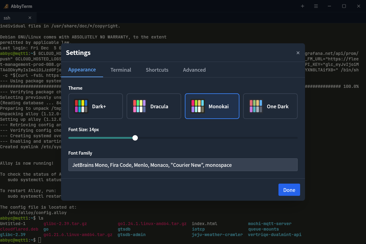 AbbyTerm - Screenshot 3 showing product features and functionality