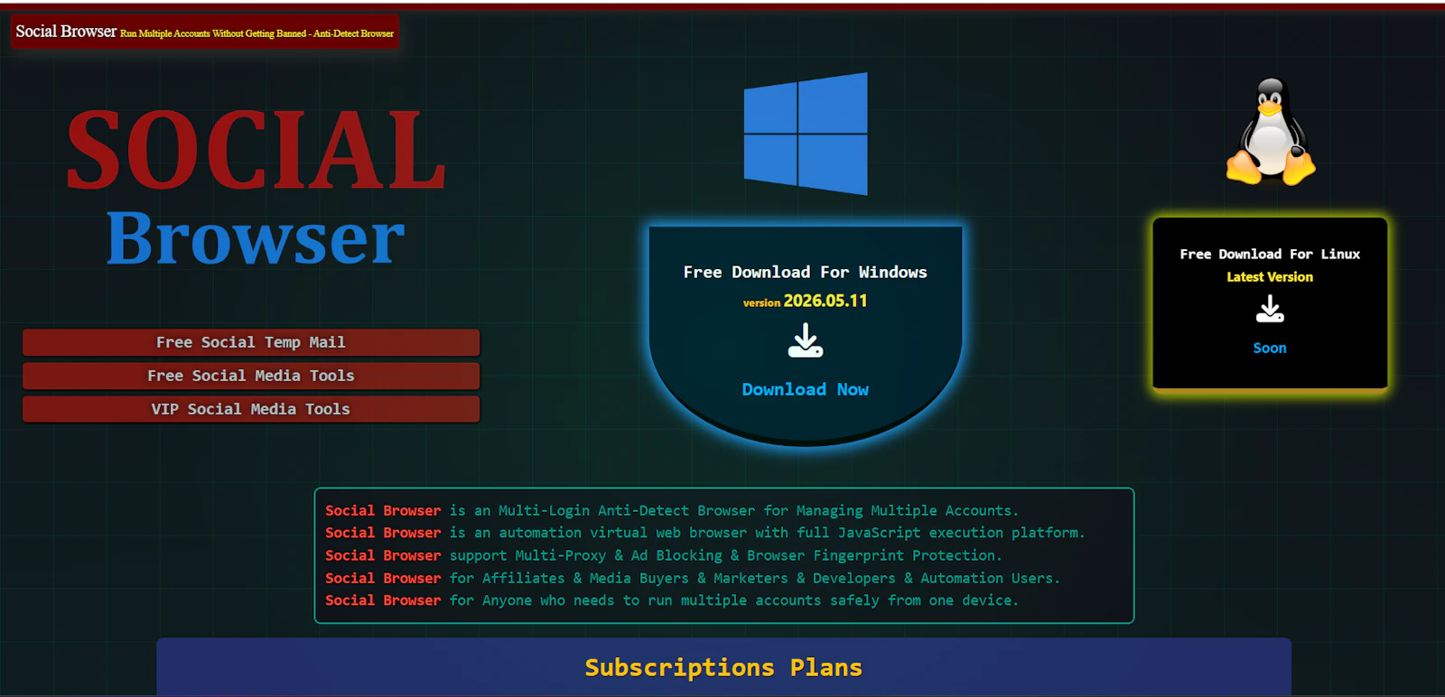 Social Browser screenshot 2
