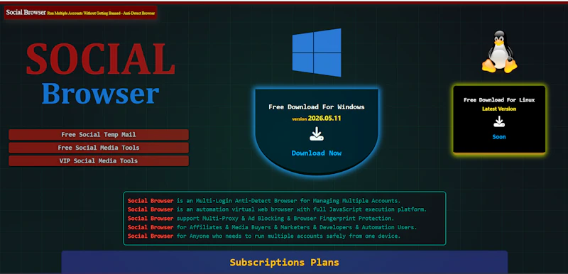 Social Browser screenshot 2