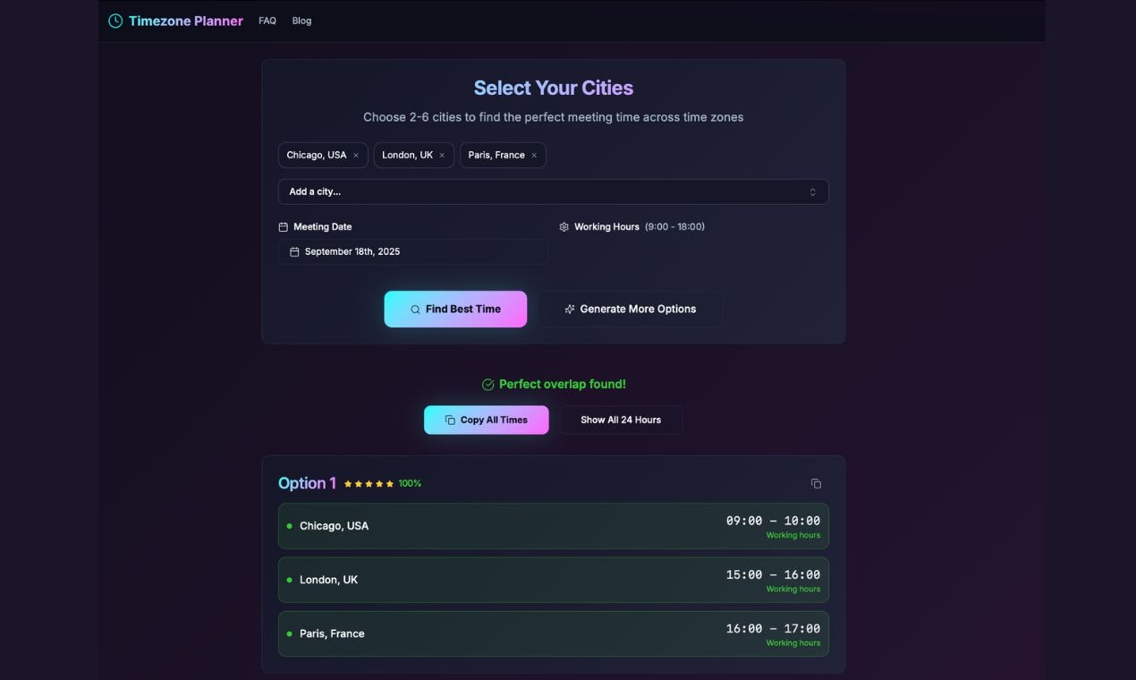 Timezone Planner gallery image