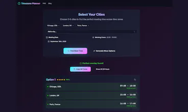 Timezone Planner gallery image