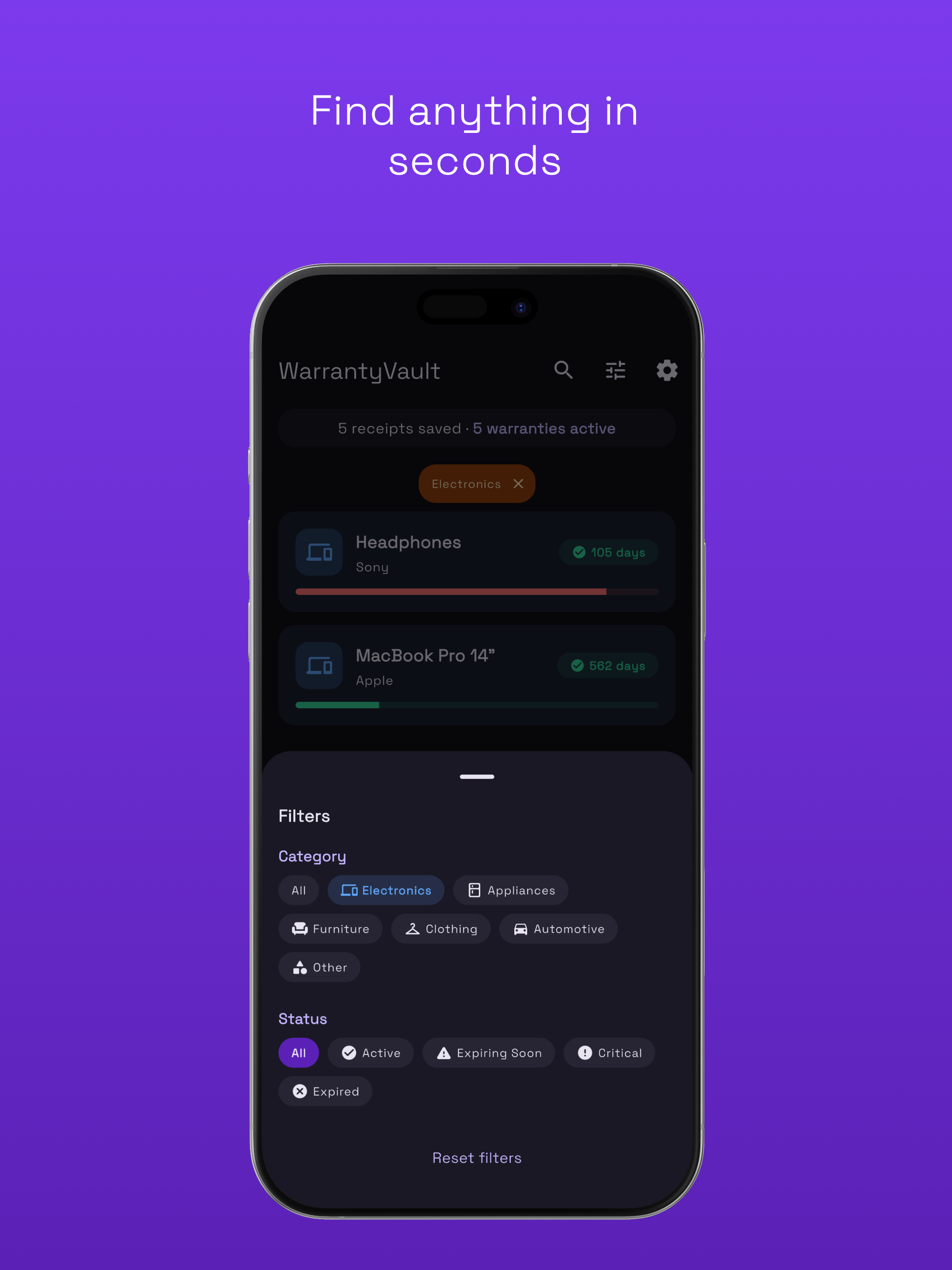 WarrantyVault - Receipt Keeper gallery image