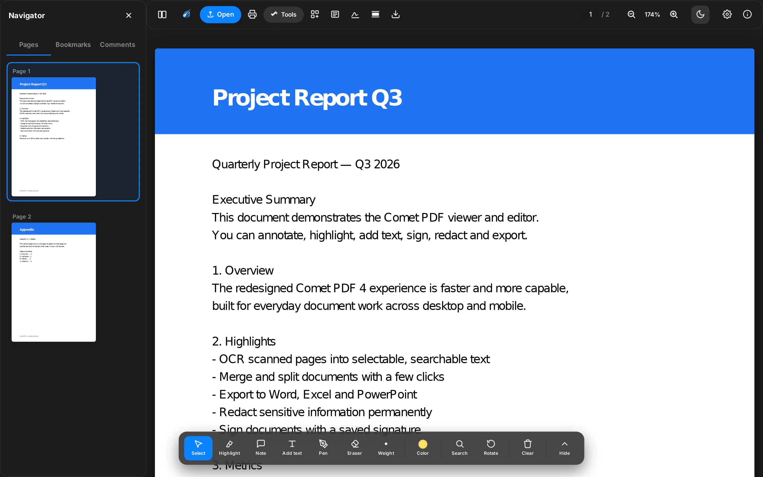Comet PDF 4 gallery image