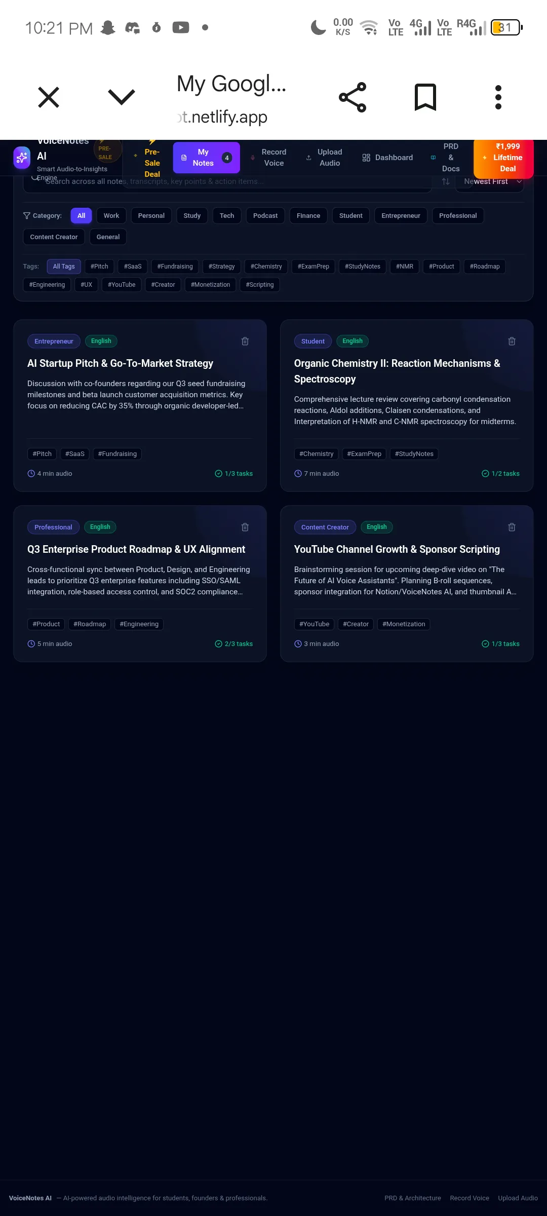 Voice note ai  gallery image