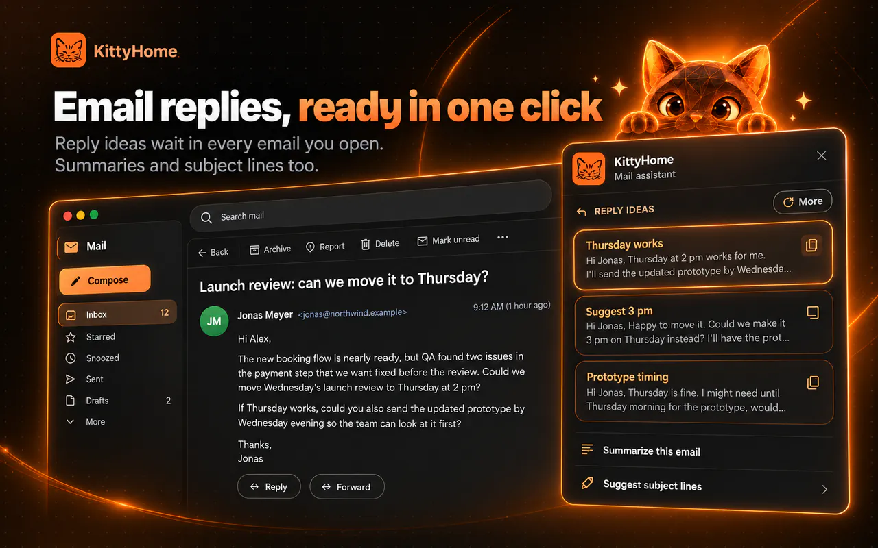 KittyHome AI Writing Assistant gallery image