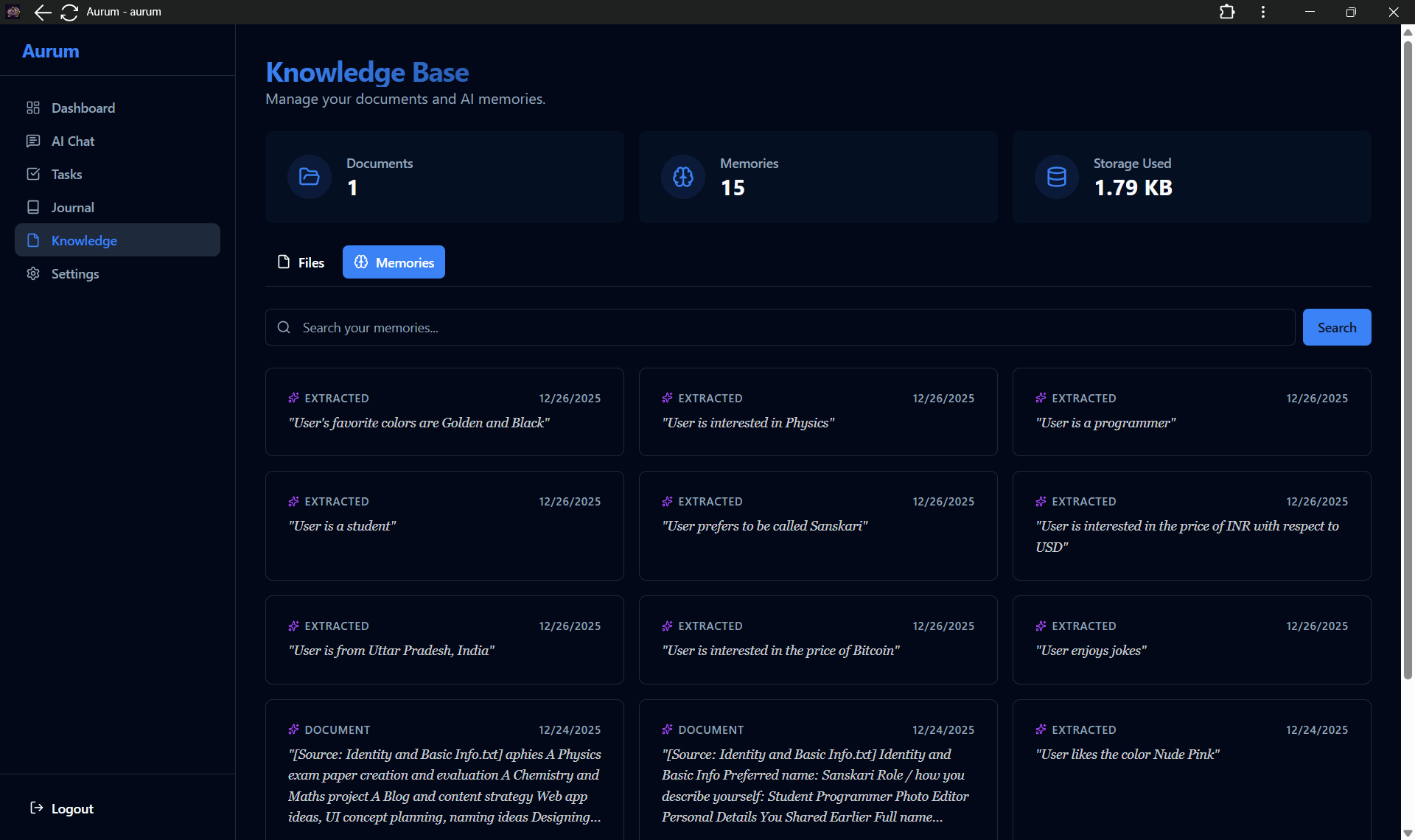 Aurum - Screenshot 4 showing product features and functionality