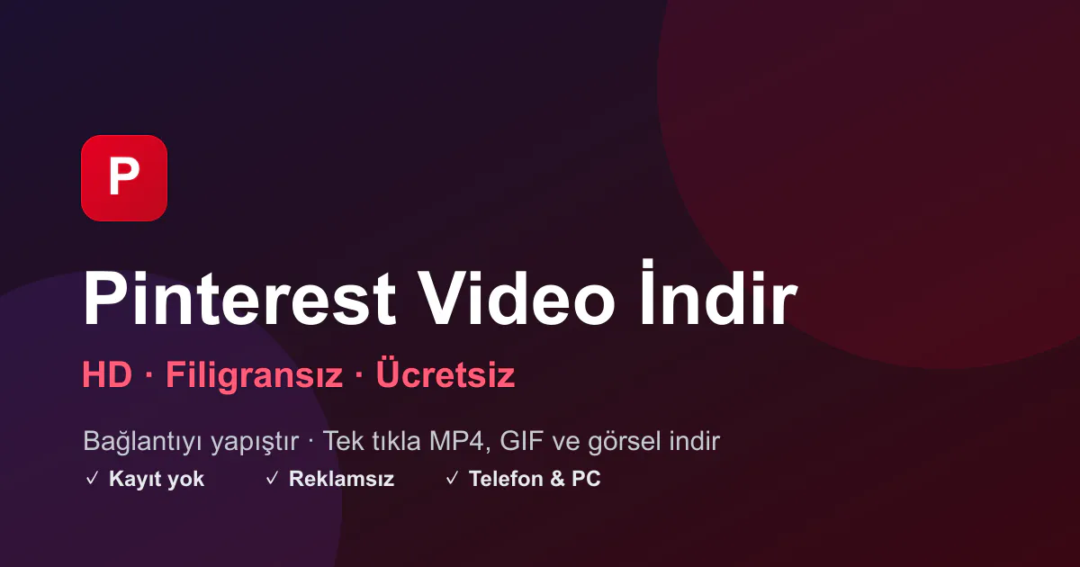 Pinterest Video İndir screenshot