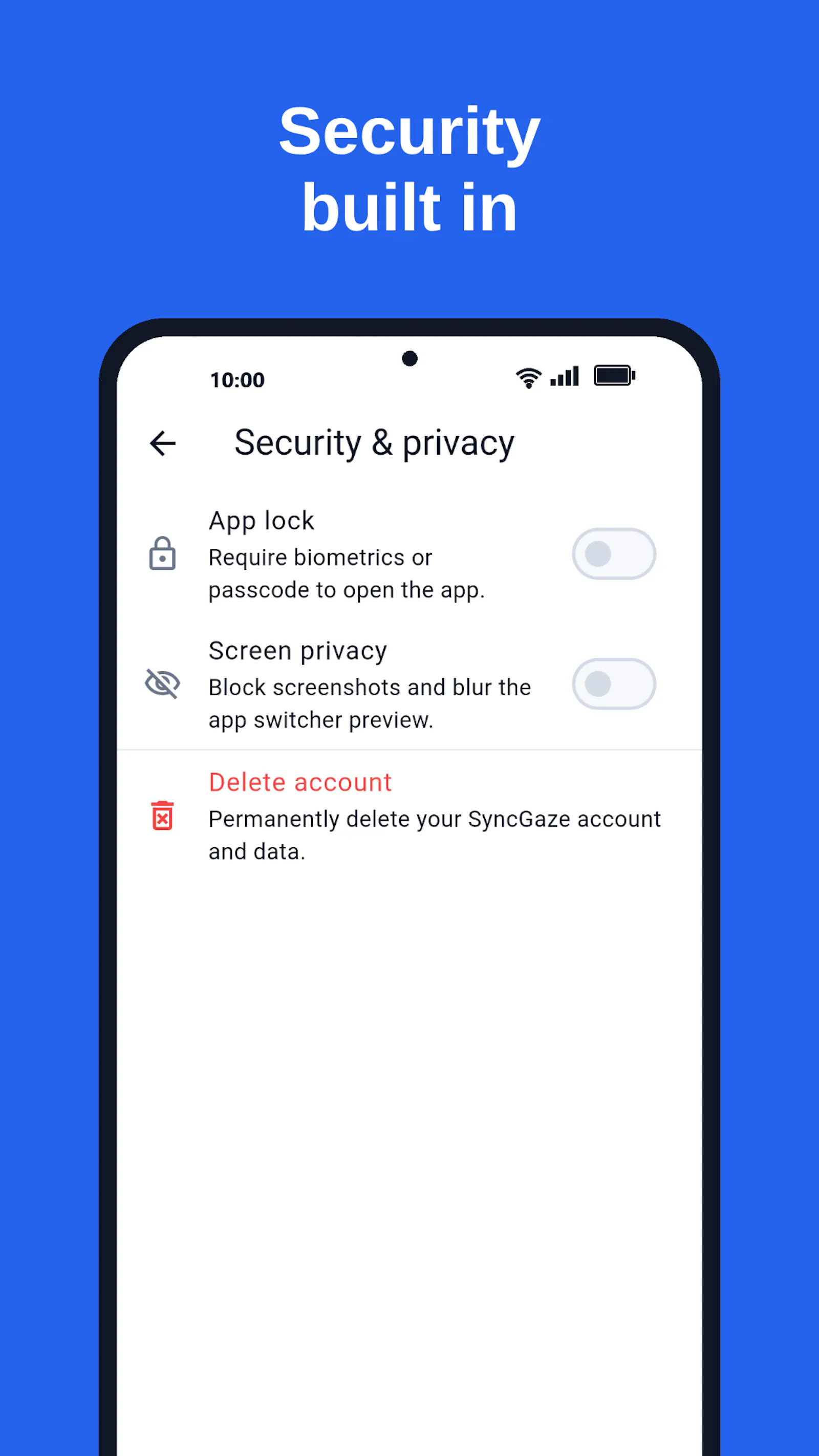 SyncGaze Mail screenshot 2