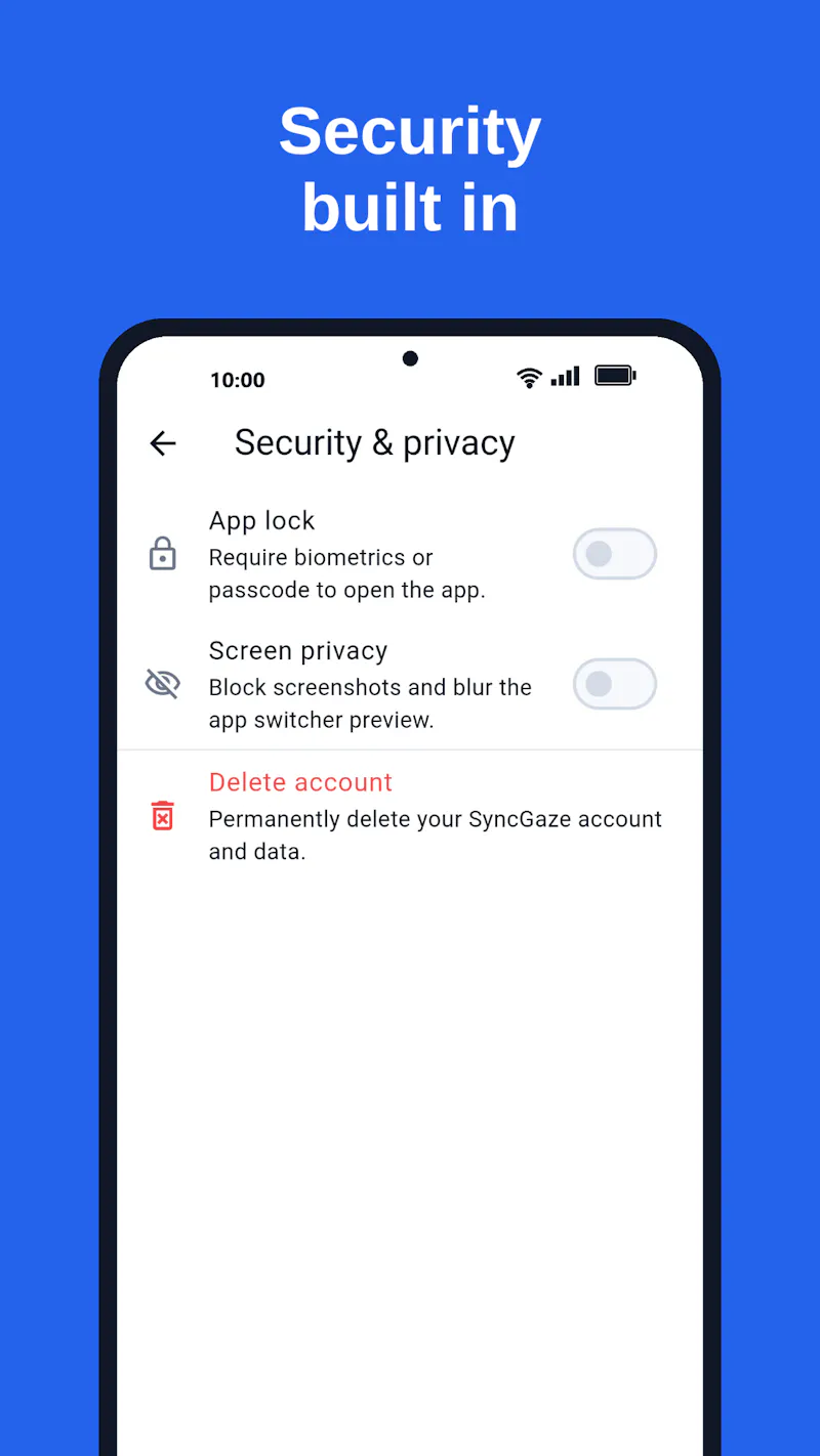 SyncGaze Mail screenshot 2