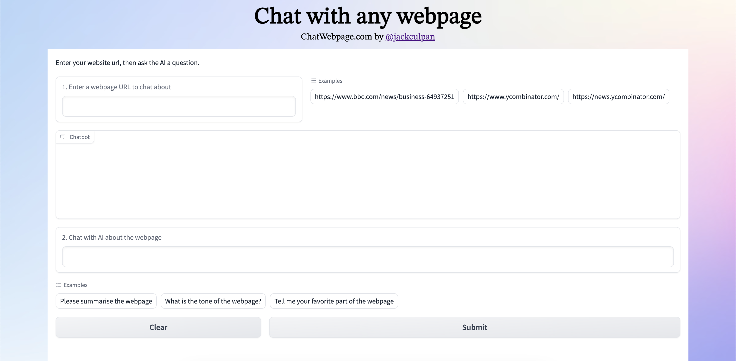 Mídia 1 de ChatWebPage - Converse com qualquer página da web - alimentada por chatgpt